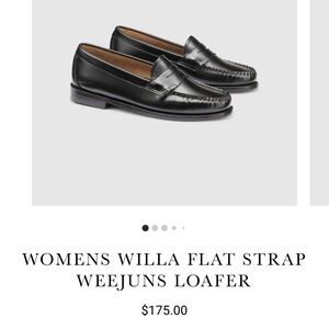 Never worn GH BASS weejun Willa black loafers size 6